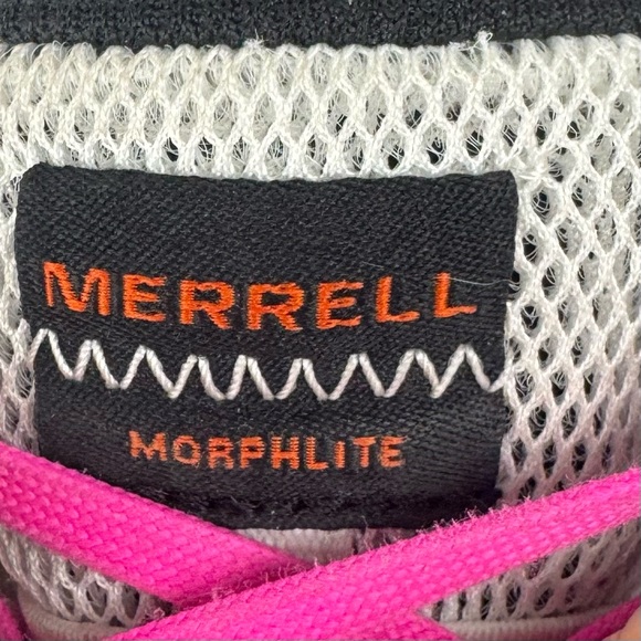 Merrell Morphlite Womens Running Shoes White Pink Mesh Cushioned Sz 8 J068230 - Picture 12 of 13